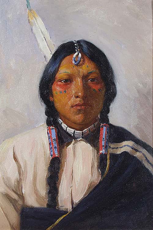 Corn &nbsp;Star [Untitled (Plains man, hairpiece on forehead)]
